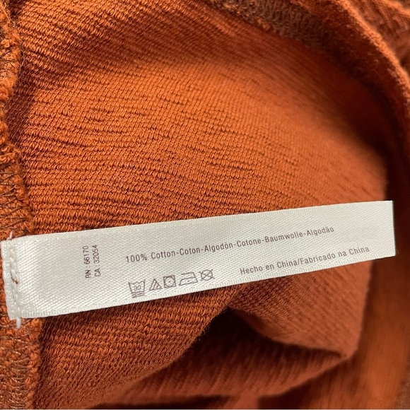 NWT Free People Beach Maxi Dress Rusty Orange Textured Large - Picture 7 of 10